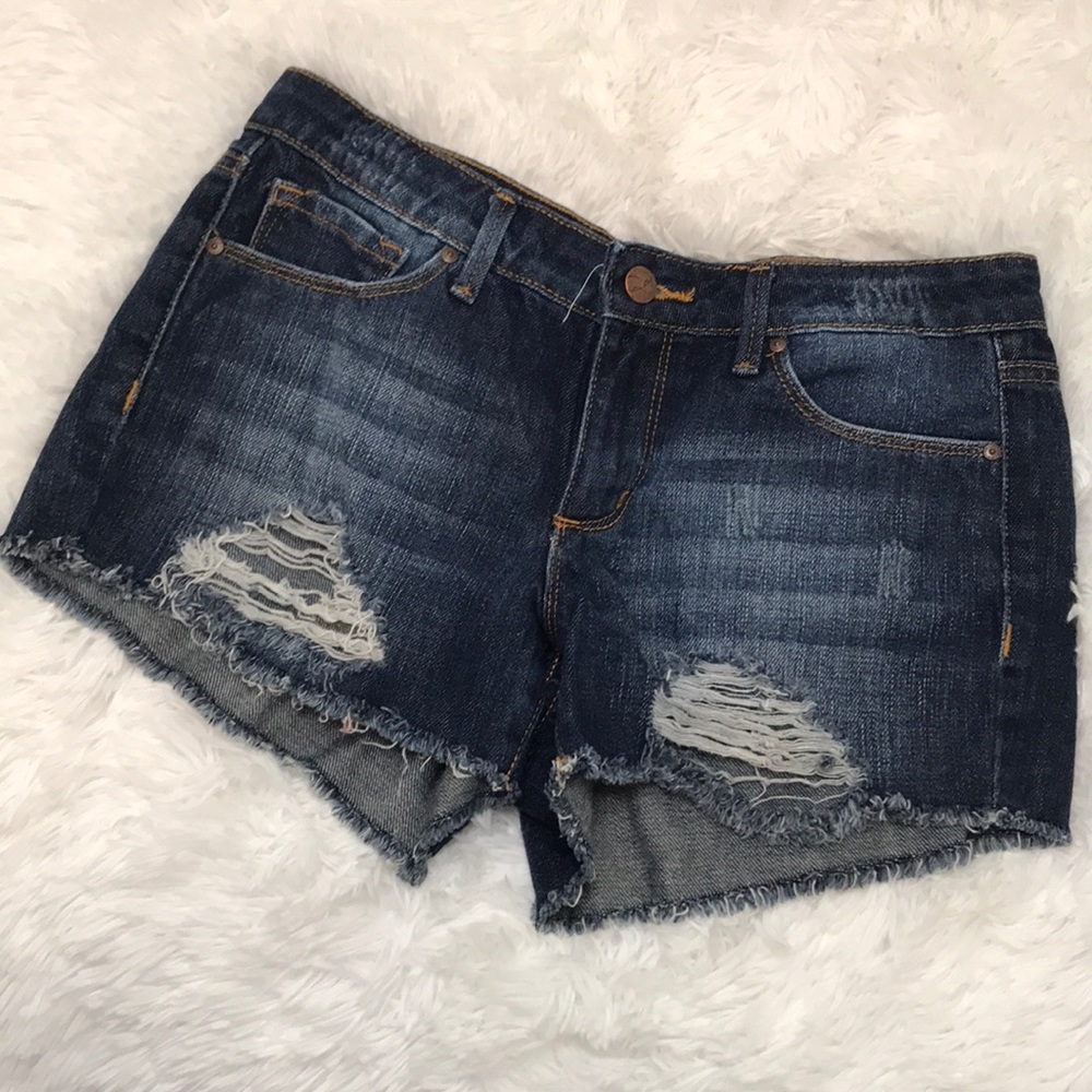 Jessica Simpson ripped jean shorts size 27 (EUC)